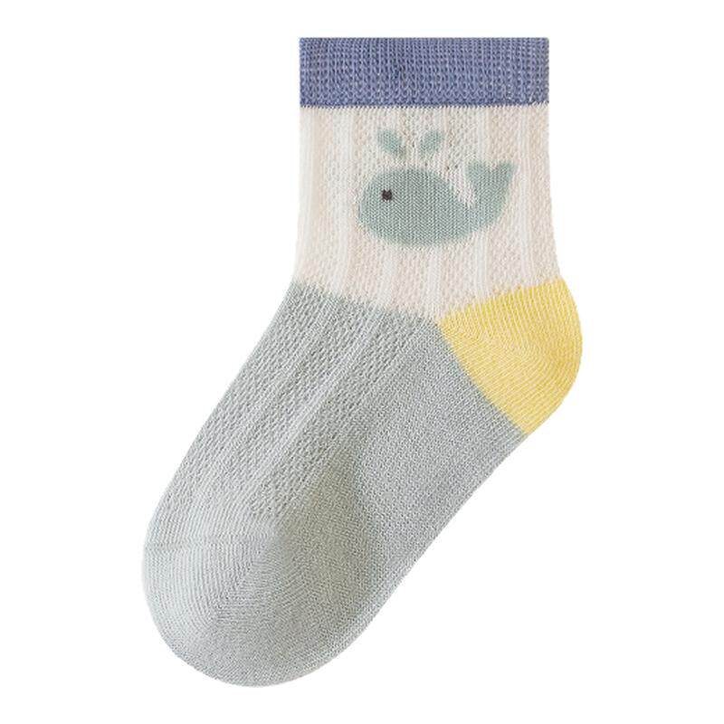 婧麒婴儿袜子春秋级10A抗菌透气中筒袜