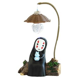 创意桌面装饰宫崎骏卡通无脸男守护神小夜灯摆件卧室学生礼物树脂