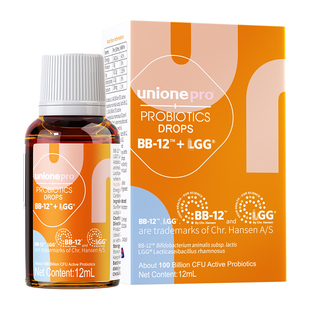 悠尼恩蓓合益科汉森Bb12+Lgg益生菌滴剂婴幼新生儿童宝宝菌调肠胃