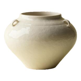 里作 复古草木灰建水干泡水盂高端家用功夫茶具茶渣缸废水缸大号