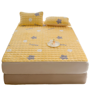 牛奶绒床单冬季加绒单件秋冬珊瑚绒法兰绒毛绒加厚被单三件套单人