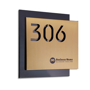 高级感铁艺门牌号码牌家用金属商用户外房间号订制做门号贴定做街道路牌订做牌子住宅楼栋标识字楼牌制作定制