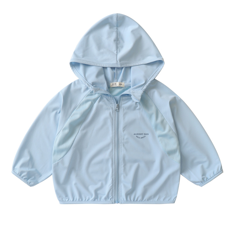 右欧男童连帽防晒衣夏装儿童装小童宝宝薄款外套皮肤衣上衣夏季