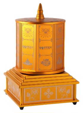 缩微胶片电动转轮转筒桌面摆件