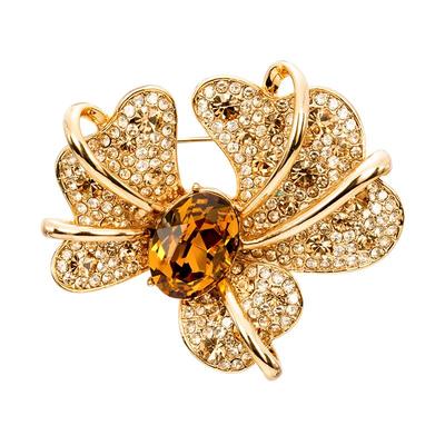 Eternelle奥地利水晶鸢尾花胸针