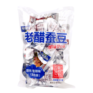 百年吴府记老醋蚕豆净重458g*2怪味胡豆兰花豆休闲零食看球下酒菜