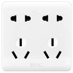 十孔插座86型家用暗装面板10孔5五孔带usb一开二三四六七八九多孔