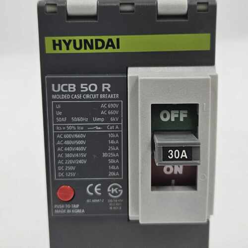 HYUNDAI UCB 50 R 30A MOLDED CASE CIRCUIT BREAKER [FAST SHIPP