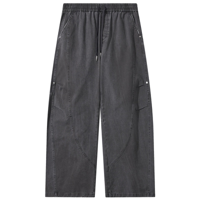 卡宾洗水做旧结构设计撞钉休闲裤