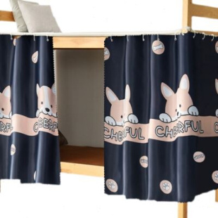 新款学生宿舍床帘加厚强遮光布帘子寝室上下铺上铺男下铺女窗帘小