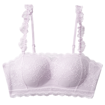 蕾丝肩带可拆卸可外露防走光抹胸