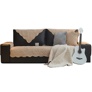 四季通用高档沙发垫防滑垫简约现代加厚款垫子冬季毛绒套罩靠背巾