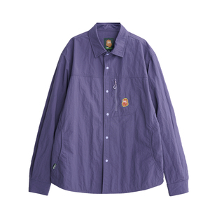 HEA x i.t fingercroxx联名秋冬工装POLO领长袖衬衫外套男情侣款