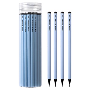 晨光黑木铅笔小学生专用免费刻名字一年级hb铅笔定制幼儿园儿童练字笔二年级2B考试铅笔安全无毒不易断芯桶装