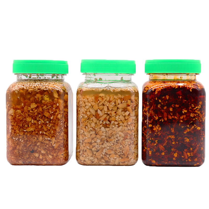 云南德宏早点小吃调味油蒜香芝麻油花生调味油辣子油组合包邮