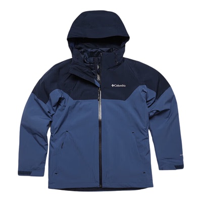 哥伦比亚冲锋衣男羽绒内胆三合一