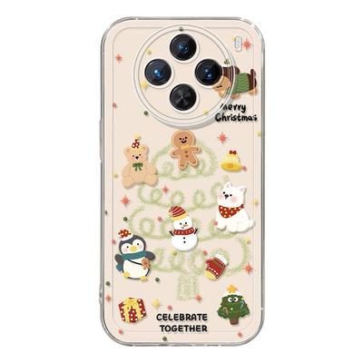 适用vivox300手机壳女款x200s保护套x80pro硅胶x70全包防摔x60tpro透明90新款100圣诞vivo新年玩偶pro+软外壳