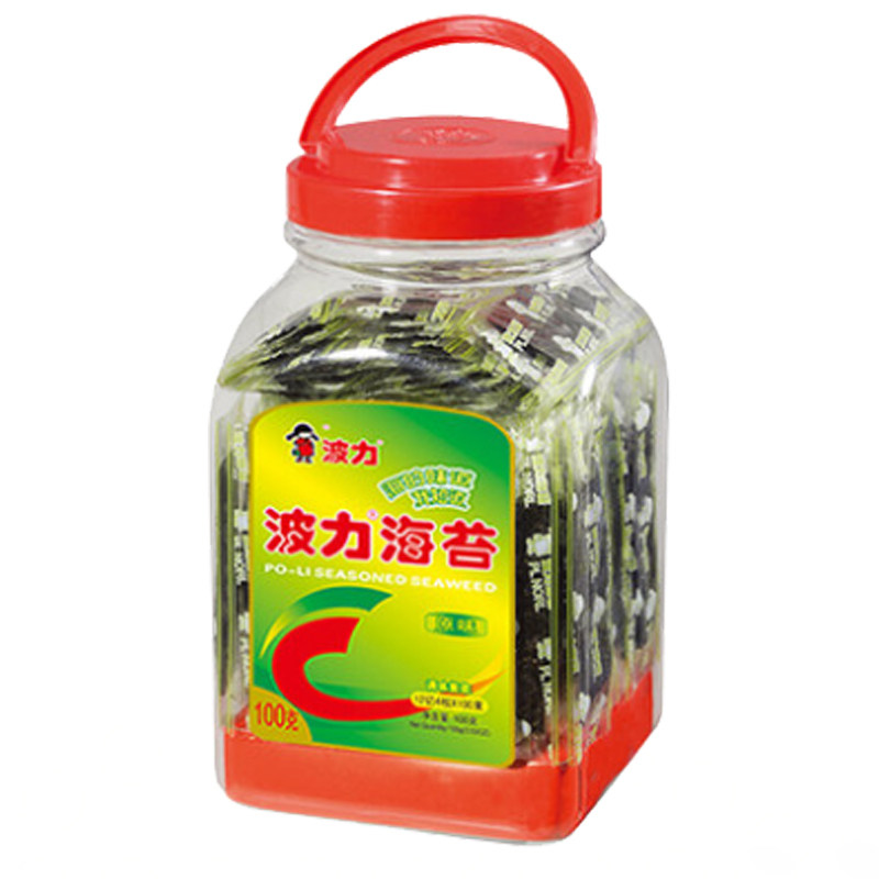 正品波力海苔零食100g即食