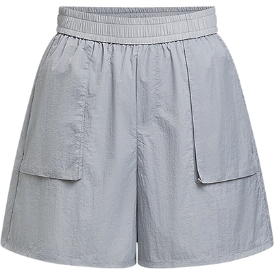 KBNE凉感短裤女灰色裤子休闲裤2025年夏季新款慵懒高腰显瘦五分裤