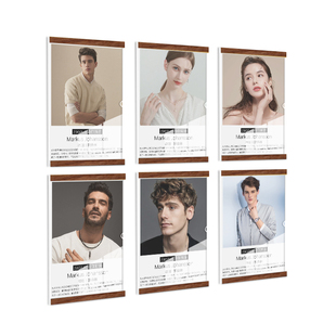 亚克力标识牌教师简介挂墙a4教练师资员工形象墙磁吸小相框专利证书框架奖状装裱荣誉展示墙广告框画框墙贴