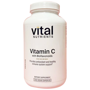 Vital Nutrients柑橘维生素C 含生物类黄酮免疫220/100粒柑橘直邮