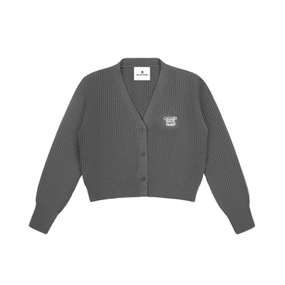 CalledBack刺绣针织开衫女外套