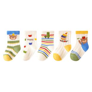 【100%棉】宝宝袜子春夏薄款透气男童网眼袜婴儿纯棉a类儿童袜夏