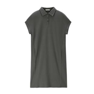 佐丹奴2026年夏季黑科技凉感破骨连肩短袖翻领polo连衣裙13465317