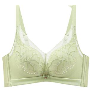 无磁内衣75A90B洞洞杯透气文胸女薄聚拢夏调整型无钢圈防下垂胸罩