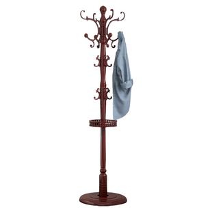 实木衣帽架落地卧室挂衣架单杆立式家用客厅简约现代衣服架子收纳