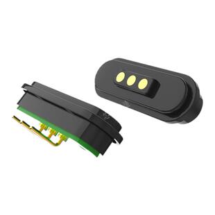 3pin折弯磁吸连接器 弹簧针吸附式 防呆 触点 防水公母座新店促销