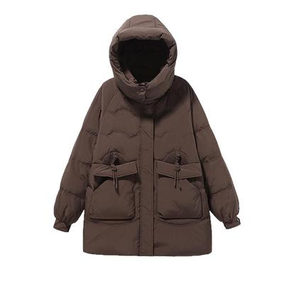 宛宛大码女装胖mm冬季新款显瘦韩系白鸭绒保暖连帽多色羽绒服外套