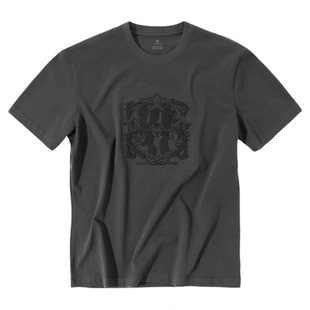 MrBu布先生廓形重磅t恤男款纯棉夏季圆领短袖字母刺绣印花GT15237