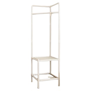 落地卧室挂衣架转角门后置物架子收纳柜子简易挂架入户衣帽架家用