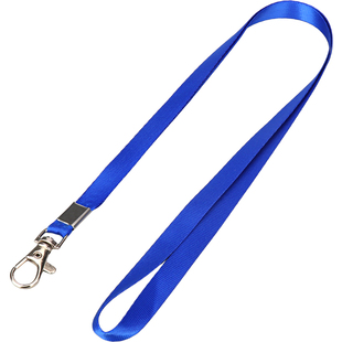 工牌挂脖绳定制卡套挂绳工作证胸卡挂牌吊绳胸牌员工工卡厂牌绳子1cm宽证件套防丢挂绳定做logo金属扣细绳带