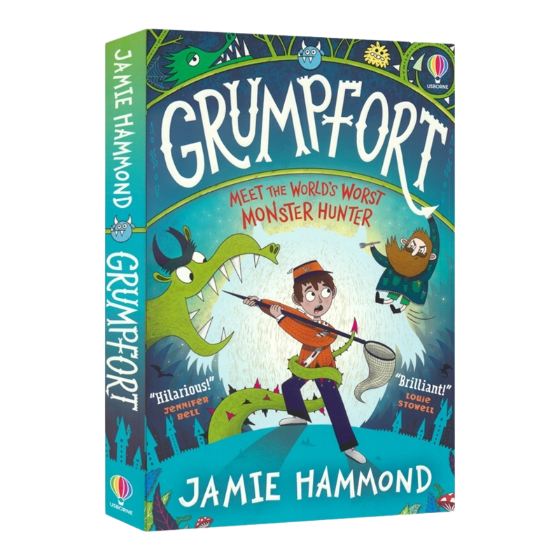 Usborne Grumpfort 怪物猎人格朗福特 尤斯伯恩英语故事书 小学生青少年课外读物 黑白插图 章节小说 英文原版进口儿童图书
