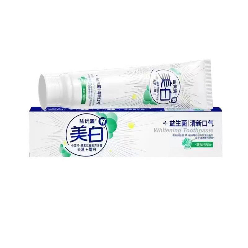 益优清深导白牙膏清口气海盐净护