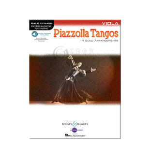 皮亚佐拉探戈舞曲集 14首独奏改编曲 中提琴独奏 附在线音频 博浩原版乐谱书 Piazzolla Tangos Viola BHI10789