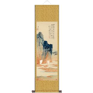 张大千国画花鸟画喜鹊梨花图江静潮平山水画酒店装饰画仕女图定制