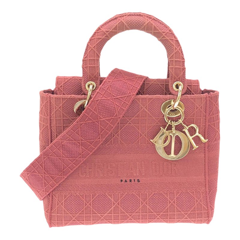 中古DIOR迪奥帆布斜挎女包