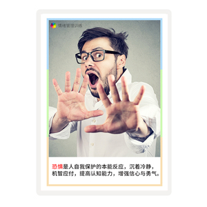 儿童表情认知卡片脸谱情绪管理觉察配对卡教具自闭症康复训练教材