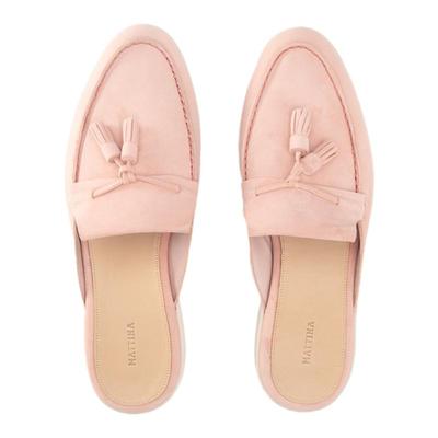 Mattina平跟拖鞋休闲真皮软底鞋