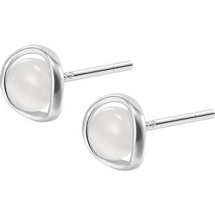 999银针猫眼石耳钉女轻奢时尚养耳洞几何耳环2025新款潮ins风耳饰