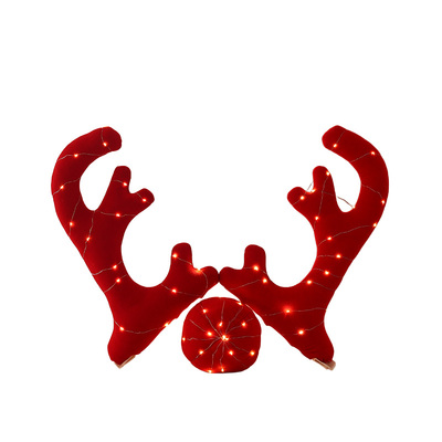 圣诞装饰品汽车鹿角装饰品