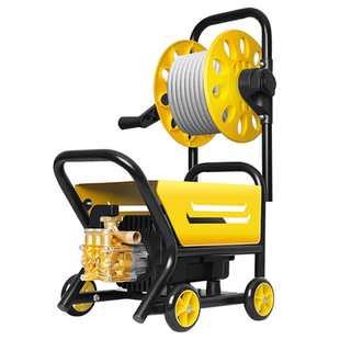 新型增压洗车机220v高压水枪家用大功率清洗机强力洗地神器刷车泵