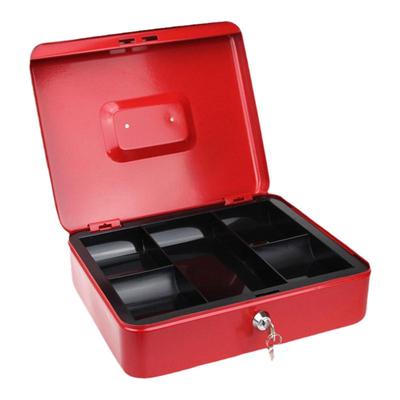 密码钥匙盒手提金属带锁钱箱