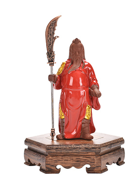 小号中式陶瓷历史人物老子孔子