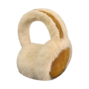 麂皮绒毛绒耳罩女冬季韩版加绒保暖耳套骑行防寒耳暖耳包耳捂子潮
