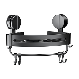 卫生间吸盘置物架免打孔浴室厕所壁挂墙上沐浴露三角架子卫浴收纳