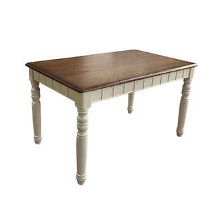 秋林木语912款美式复古地中海全实木餐桌椅家用小户型风格家具